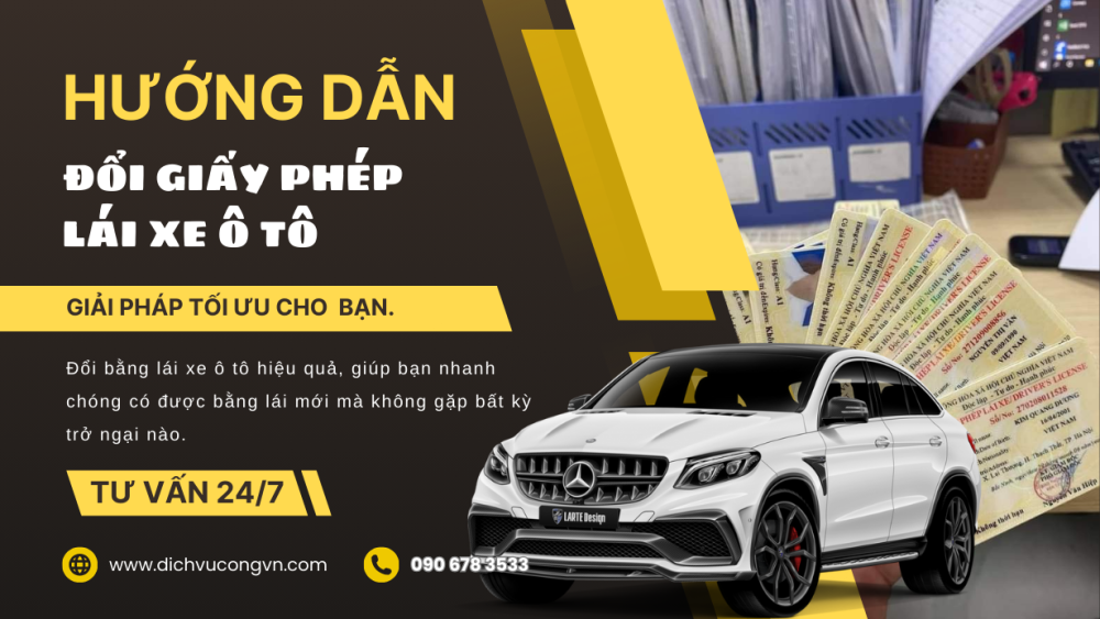 Đổi bằng lái xe ô tô Hải Phòng uy tín